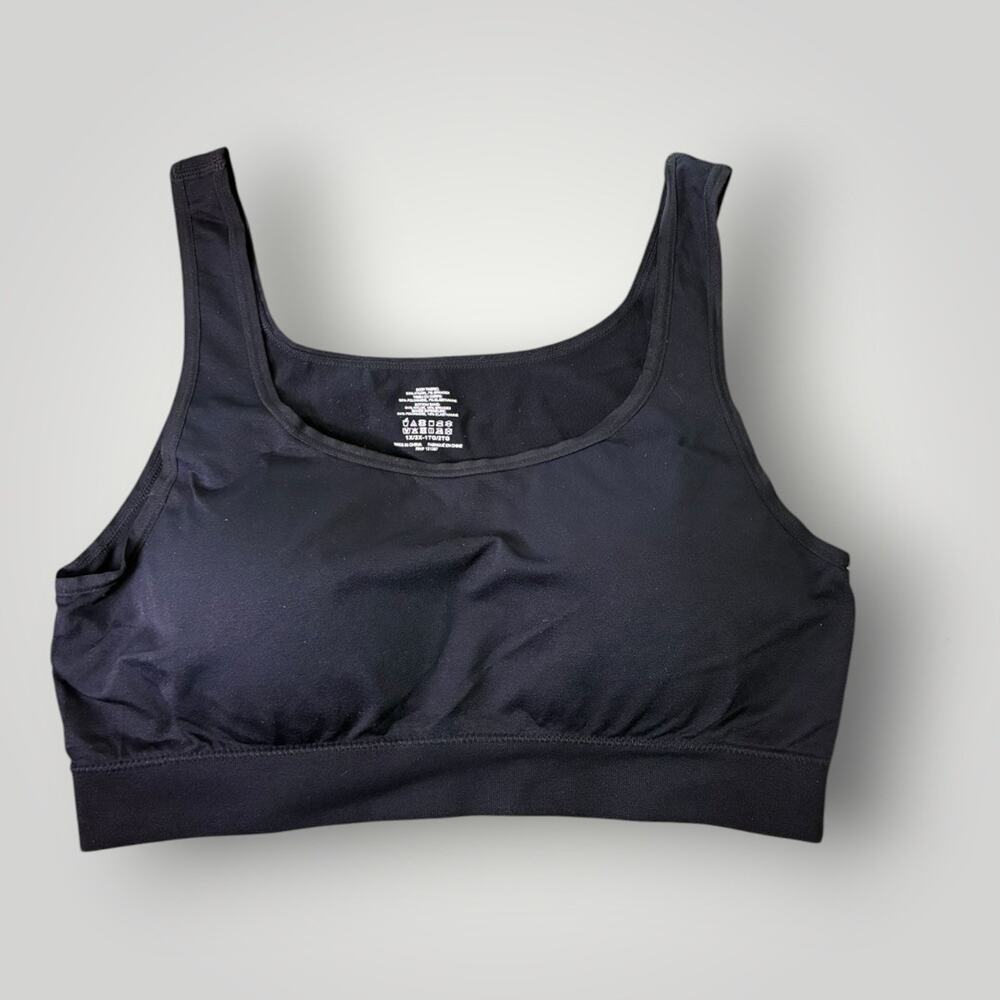 Yummie Seamless Wireless Bra Top Size 1x-2x Black-Soft And Comfy